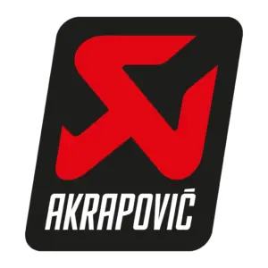 Logo Akrapovic, fabricante de sistemas de escape para motos