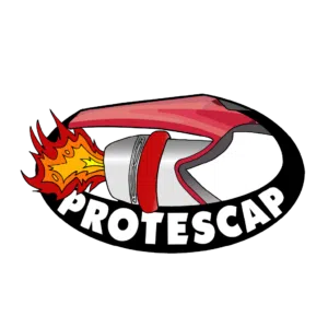 Logo de Protescap, protección para escapes de motocicletas en caso de caída