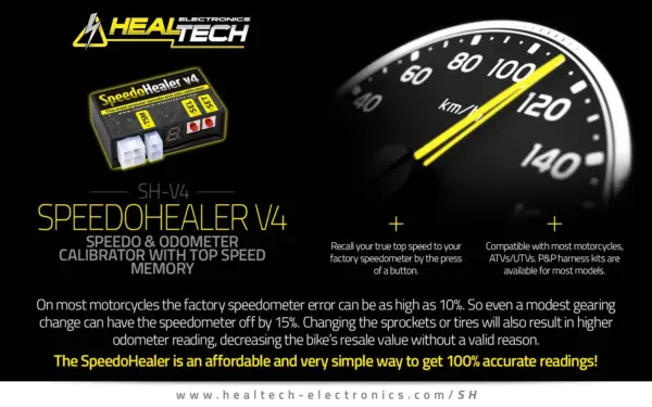 HealTech SpeedoHealer V4 Calibrador de Velocímetro y Odómetro