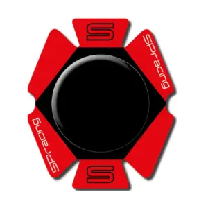 Deslizaderas Sliders rojas con pastilla negra para moto