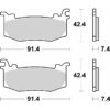 PASTILLA DE FRENO DELANTERAS SBS P1012DC