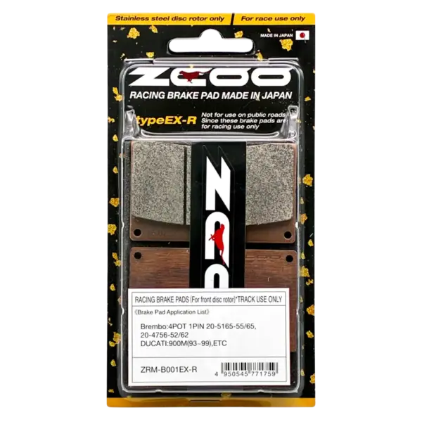 Pastillas de freno delanteras ZCOO EXR B001 Pinza Brembo