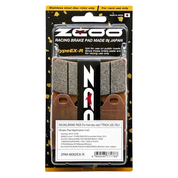 Pastillas de freno delanteras ZCOO EXR B002 Pinza Brembo