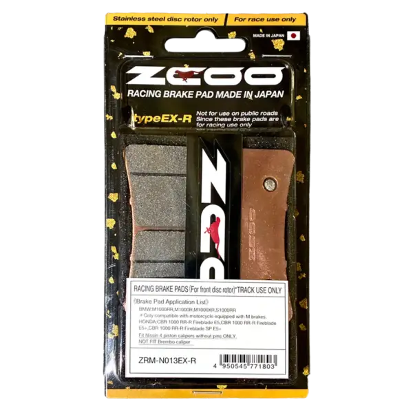 Pastillas de freno delanteras ZCOO EXR N013 Pinza Nissin