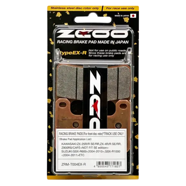 Pastillas de freno delanteras ZCOO EXR T004 Pinza Tokico