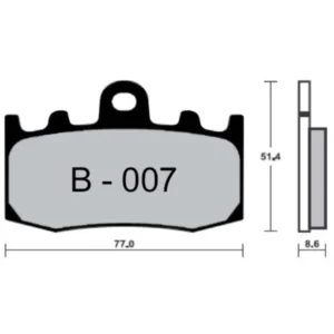 Pastillas de freno ZCOO EX Race EXC Endurance B007 Brembo