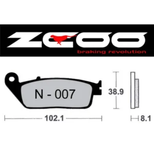 Pastillas de freno ZCOO EX Race EXC Endurance N007 Nissin