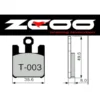 Pastillas de freno ZCOO EX Race EXC Endurance T003 TOKICO