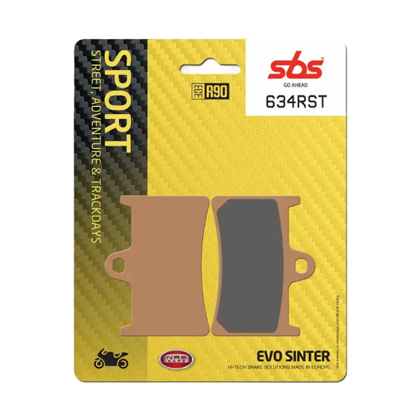 Pastillas de freno delanteras SBS 634RST Evo Sinter Pastillas de freno delanteras SBS 634RST Evo Sinter