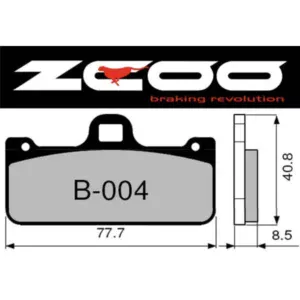 Pastillas de freno ZCOO EX Race EXC Endurance B004 Brembo